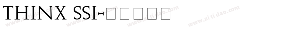 Thinx SSi字体转换